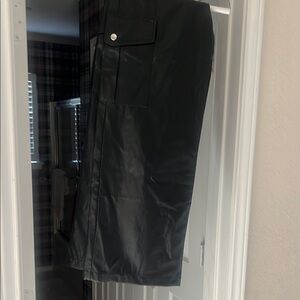 Entro Black Faux Leather Pants